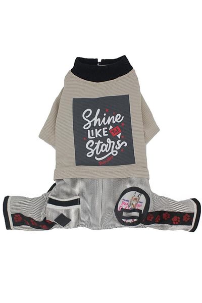 Pawstar Stone Shine Cat Dog Jumpsuit - Outfit