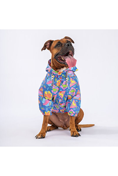Pawstar Dinosaurum Fileli Orta ve Büyük Irk Köpek Montu Köpek Yağmurluk Köpek Elbisesi Köpek Kıyafeti