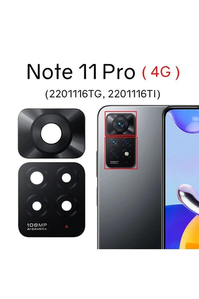 SDT Redmi Note 11 Pro Arka Kamera Cam Lensi