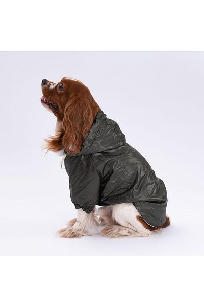 Pettrend Khaki Coat Dog Coat Dog Apparel Dog Raincoat (SMALL-LARGE IRKS)