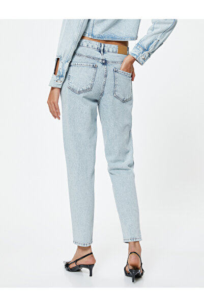 Koton Magas derekú Crop Jeans - egyenes lábú Mom Jean