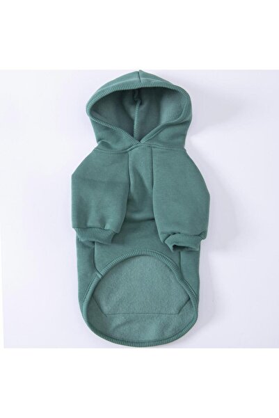 Pettrend Çağla Yeşil Kanguru Cepli Kedi-köpek Hoodie- Sweatshirt Kedi Köpek Kıyafeti