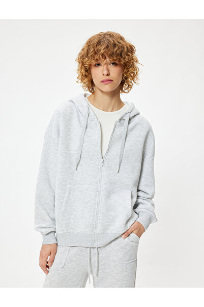 Koton Hanorac oversize cu glugă cu buzunar cangur