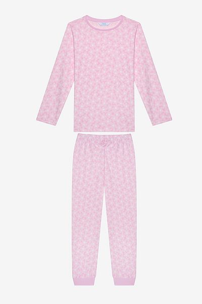 Penti Zweiteiliges mehrfarbiges Pyjama-Set „Flowerland“ aus Baumwolle für Mädchen