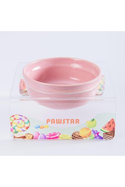 Pawstar Candy-Tekli Seramik-Pleksi Mama ve Su Kabı-Kedi Köpek Mama Su Kabı