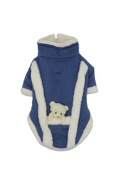 Pawstar Blue Tedy Jacket Cat Dog Jacket Cat Dog Outfit