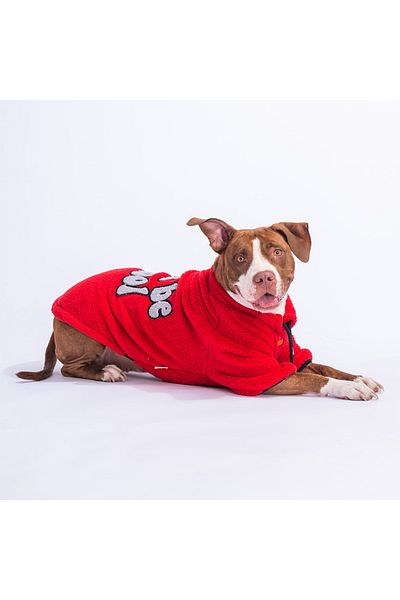 Pawstar Red Just Medium And Large Breed Dog Sweati Dog Apparel Dog Dress