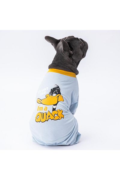 Pettrend Daffy Duck Cat Dog Rompers Cat Dog Outfit Combed Cotton Jumpsuit