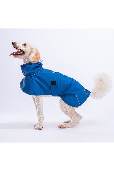 Pawstar Blue Colombia Medium and Large Breed Dog Raincoat Dog Apparel Dog Dress
