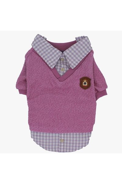 Pawstar Pink College Knitwear Sweat Cat Dog Sweat Cat Dog Outfit