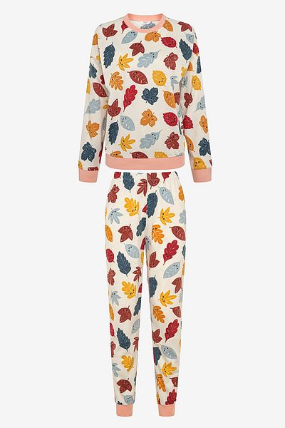 Penti Weißes Pyjama-Set aus Baumwollblatt