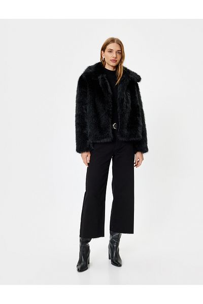 Koton Standard Waist Wide Leg Buttoned Culotte Jeans