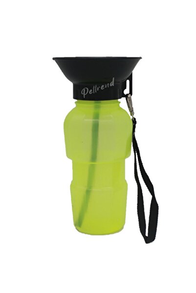 LİFE PETMARKET 500ml Köpek Seyahat Suluğu Su Şişesi-sarı - KKMK-155