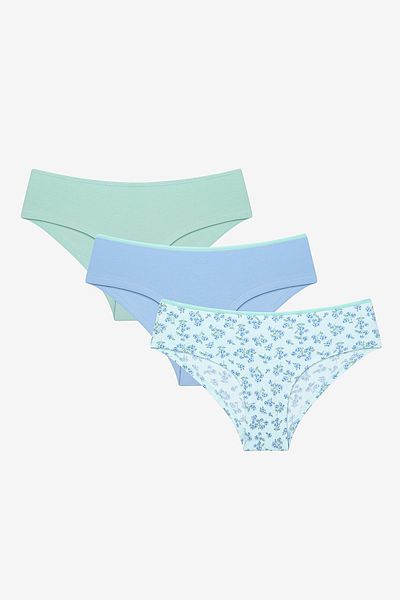 Penti Chiloți hipster multicolori din 3 piese Hydrangea