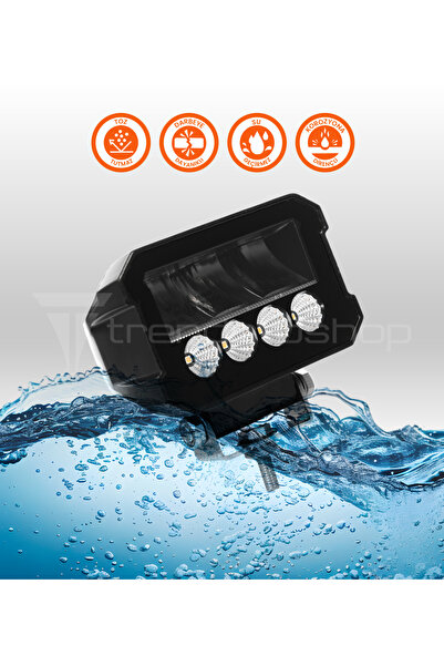 C9 Matrix T2 Sinyali Renkli Sis Farı - Turuncu , 10,000 Lümen, 100 Watt, 12-24 Volt Uyumlu 1 Adet