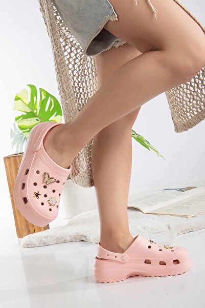 rekorsport Γυναικείες παντόφλες με ψηλή σόλα και στρας - Comfort Casual παπούτσια για θάλασσα, πισίνα, Sabo, γιατρό, νοσοκόμα και νοσοκομείο