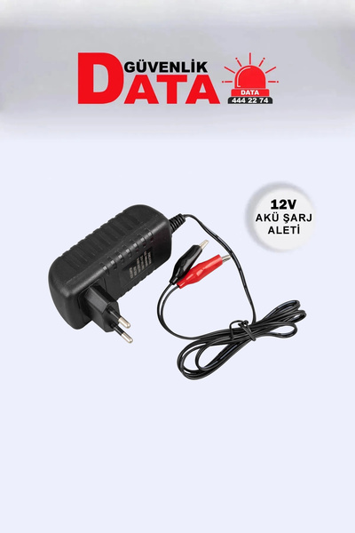 Data Güvenlik 12V Akü Şarj Cihazı Şarz Aleti Akülü Araba Araç Için 12V Adaptör