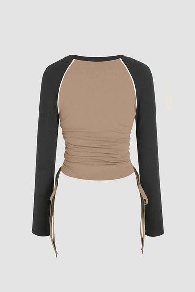 Hiccup Μπλούζα Crew Neck με χρωματικό μπλοκ