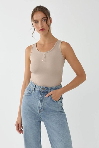 Hiccup Κουμπί Λεπτομερές Crop Top