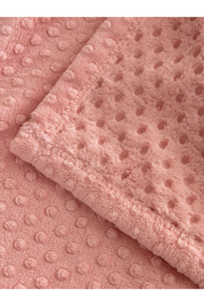 LC Waikiki LCW HOME Uçuk Pembe Tomurcuk Desenli Wellsoft Bebek Battaniyesi 90x110 Cm