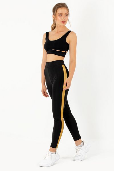 Doremi Active Sportive Thick Striped Leggings-878