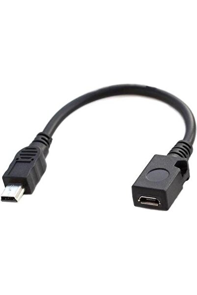 KEEPRO Micro usb dişi to mini usb erkek çevirici kablo 10 cm