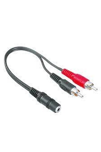 KEEPRO Dişi stereo erkek rca kablo aux rca çevirici 30 cm dişi aux erkek rca ...