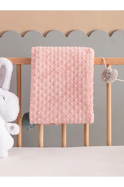 LC Waikiki Lcw Home - Pink Bud Patterned Wellsoft Baby Blanket 90X110 cm
