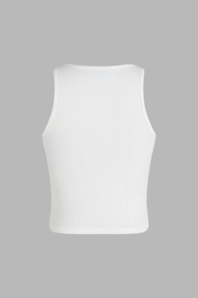 Hiccup Κουμπί Λεπτομερές Crop Top