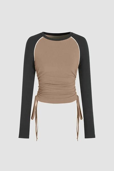 Hiccup Μπλούζα Crew Neck με χρωματικό μπλοκ