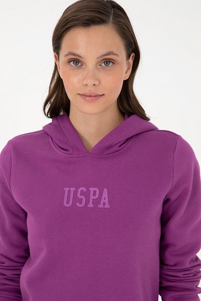 U.S. Polo Assn. Hanorac de bază cu glugă violet pentru femei 50289536 -vr037
