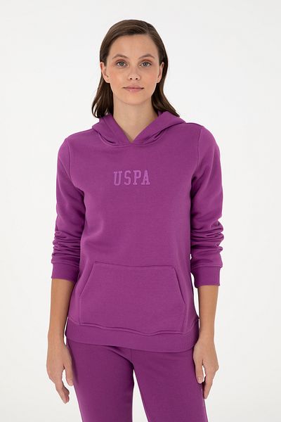 U.S. Polo Assn. Hanorac de bază cu glugă violet pentru femei 50289536 -vr037