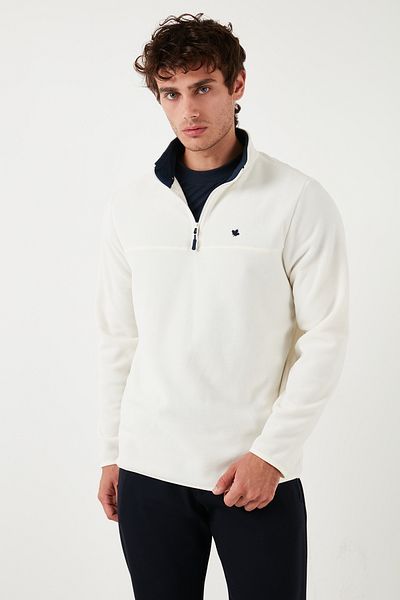 Buratti Men's Fleece - Regular Fit, Anti-Pilling, Bato Collar, Winter Raised, Non-Pilling Polar 59060