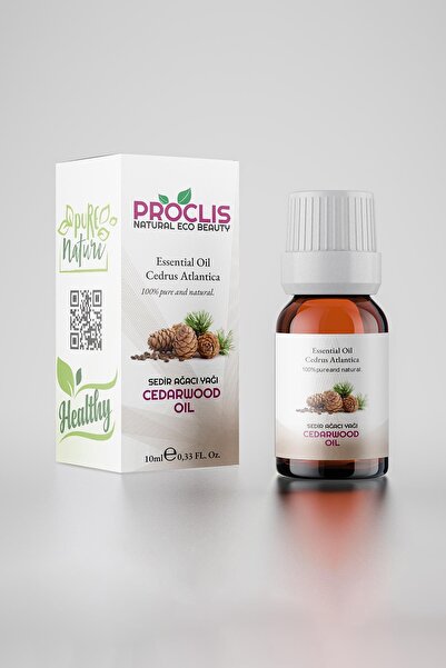 proclis Sedir Ağacı Yağı, %100 Doğal Uçucu Yağ, Cedarwood Oil 10ml