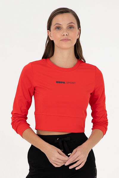 U.S. Polo Assn. Women's Red Crew Neck Sweatshirt 50291461 -Vr030