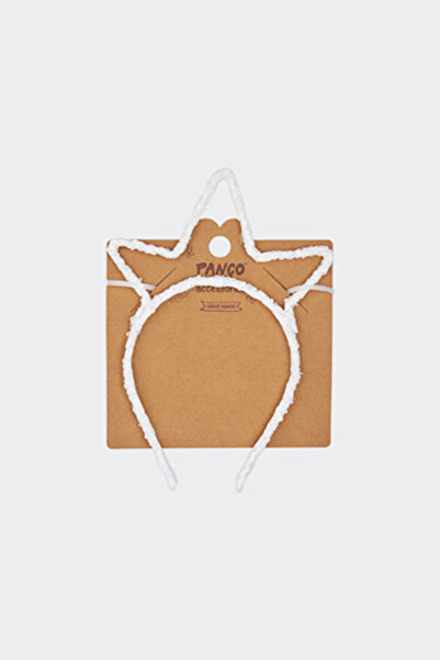 Panço Kız Çocuk Yıldız Figürlü Beyaz Taç