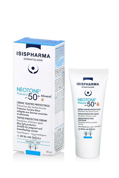 ISISPHARMA كريم نيوتون المضاد للبشرة بعامل حماية من الشمس 50+، 30 مل