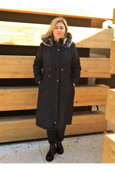 GLR&GYM KİRAZ BÜYÜK BEDEN KADIN KIŞLIK BONDED MONT