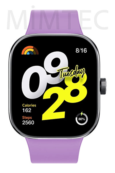 mimtec Xiaomi Redmi Watch 4 Uyumlu Kordon Akıllı Saat Bileklik Kordonu Yumuşak Silikon Kayış
