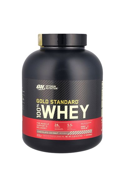Optimum Nutrition Gold Standard 100% Whey Protein, Chocolate Coconut, 5 LB