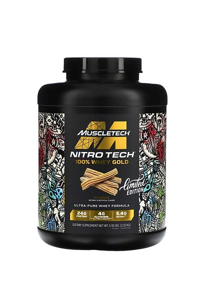 MUSCLETECH Nitro Tech Whey Gold, Churros, 5 LB