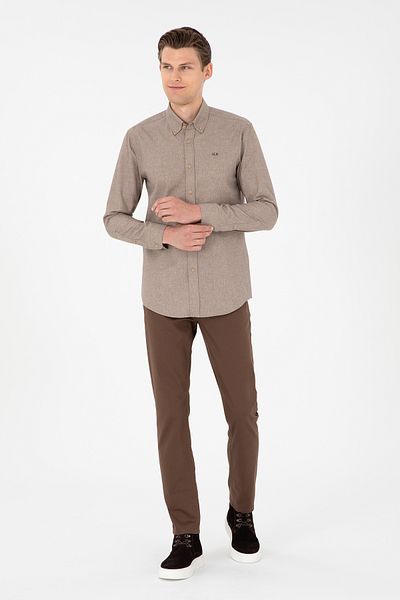 U.S. Polo Assn. Men's Coconut Canvas Trousers 50297841 -Vr153