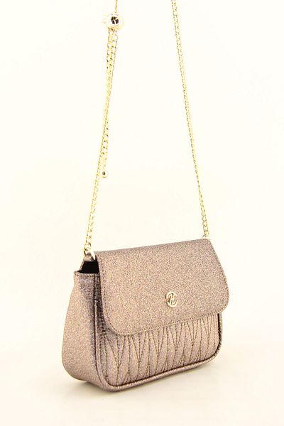 HNB Women's Copper Chain Strap Crossbody Bag