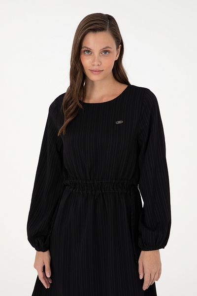 U.S. Polo Assn. Women's Black Mini Length Woven Dress 50289860-Vr046
