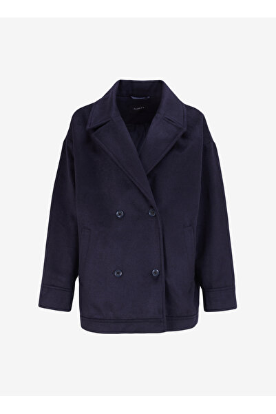 Fabrika Lacivert Kadın Kaban F4WL-KBN0208