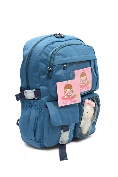 Epod حقيبة مدرسية متعددة الوظائف على الطراز الكوري الأزرق للفتيات/الأولاد