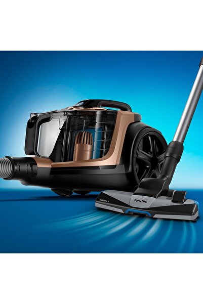 Philips Marathon Daily XB7151/07 900 W Toz Torbasız Süpürge - Bakır Türk Kahve Makinesi 2'li Set