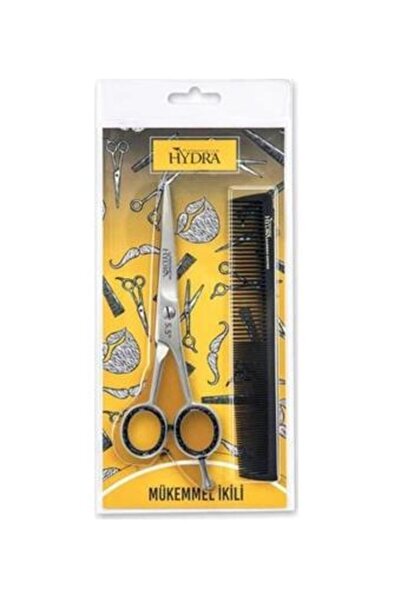 Hydra Metal Berber Makası + Tarak Set 900