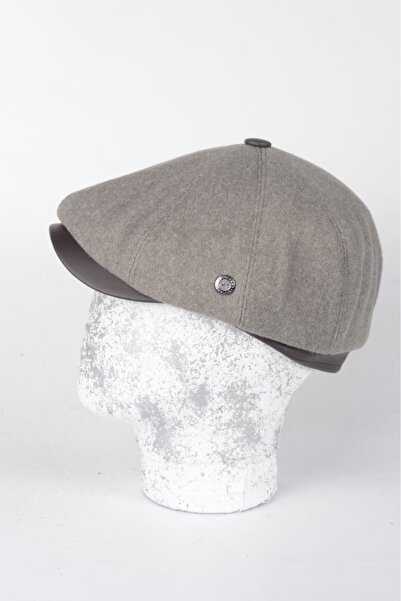 Armalı Şapka Winter 8 Piece Genuine Lambskin Peaky Blinders Model Men's Cap Hat