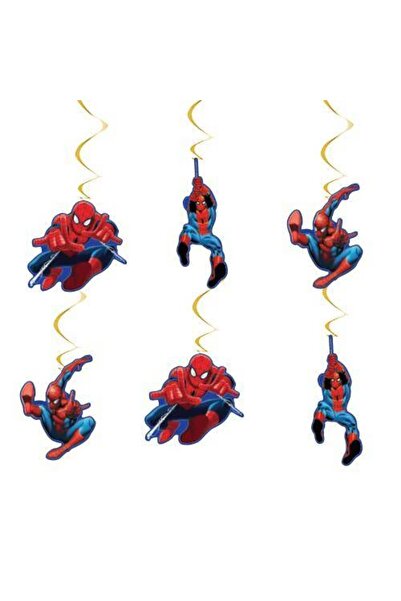 Parti Dükkanım Spiderman Asmalı Tavan Süsü (6 Adet)